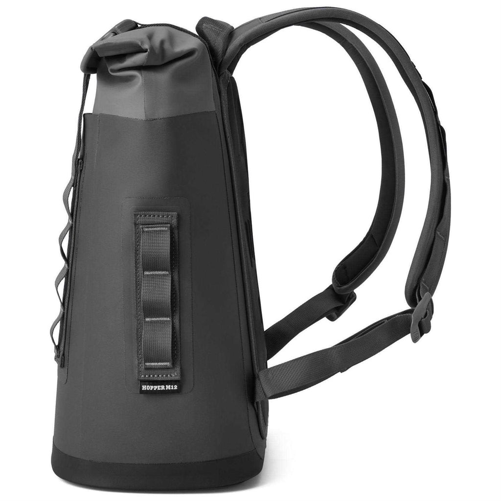Yeti Backpack Soft Cooler, Black, 20 Cans / 12 lbs Ice, 17 x 8 x 16 inches - Hopper M12