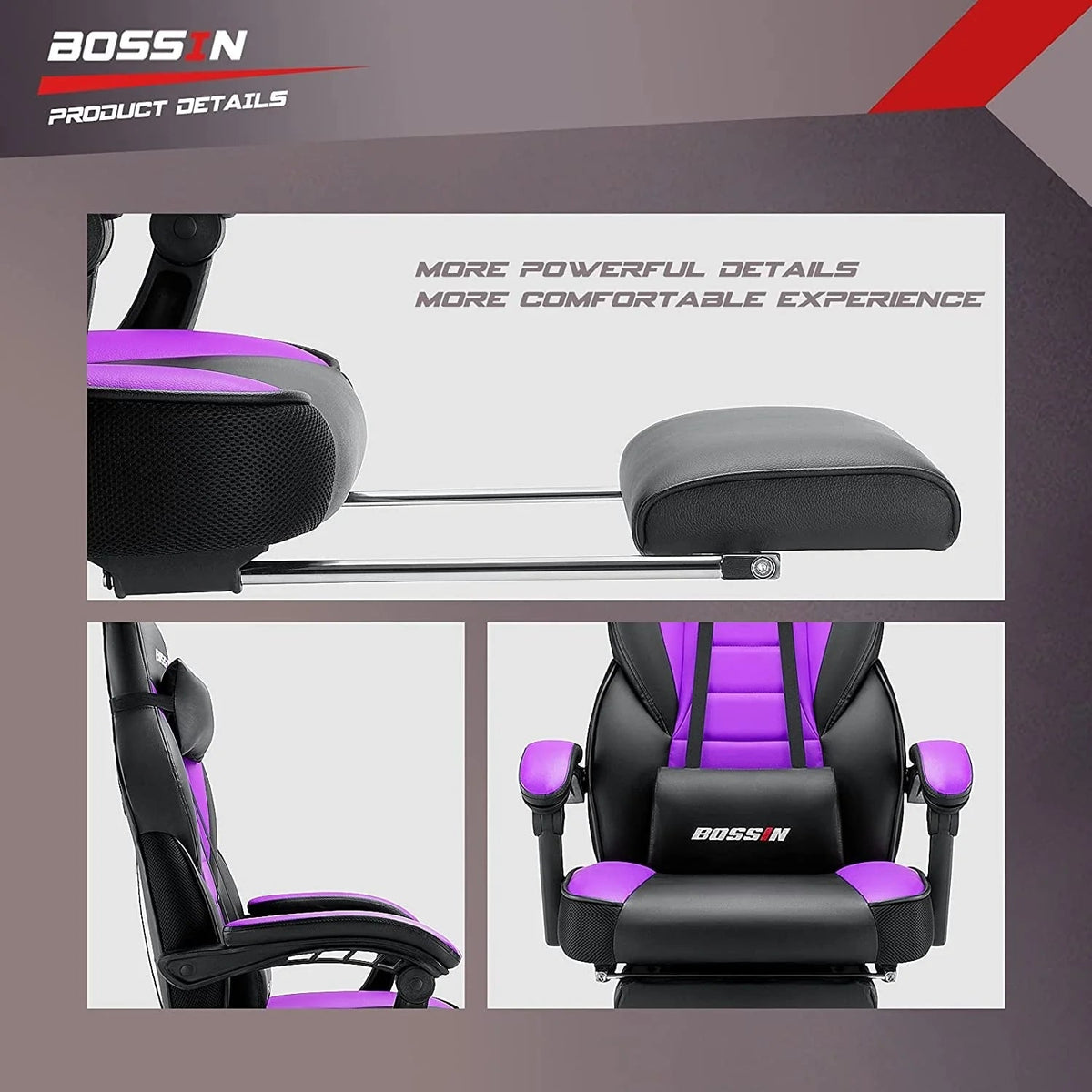 Racing Style Gaming Chair, 300 lbs Big And Tall High Back Computer Chair