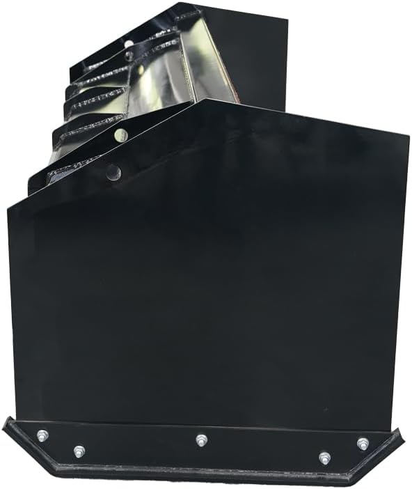 Skid Steer Single Box Snow Pusher Attachment, 48-Inch Inner Width - Universal Quick Attach