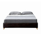 Furniture of America Goodwater Faux Leather Full Foundation Bed - Brown