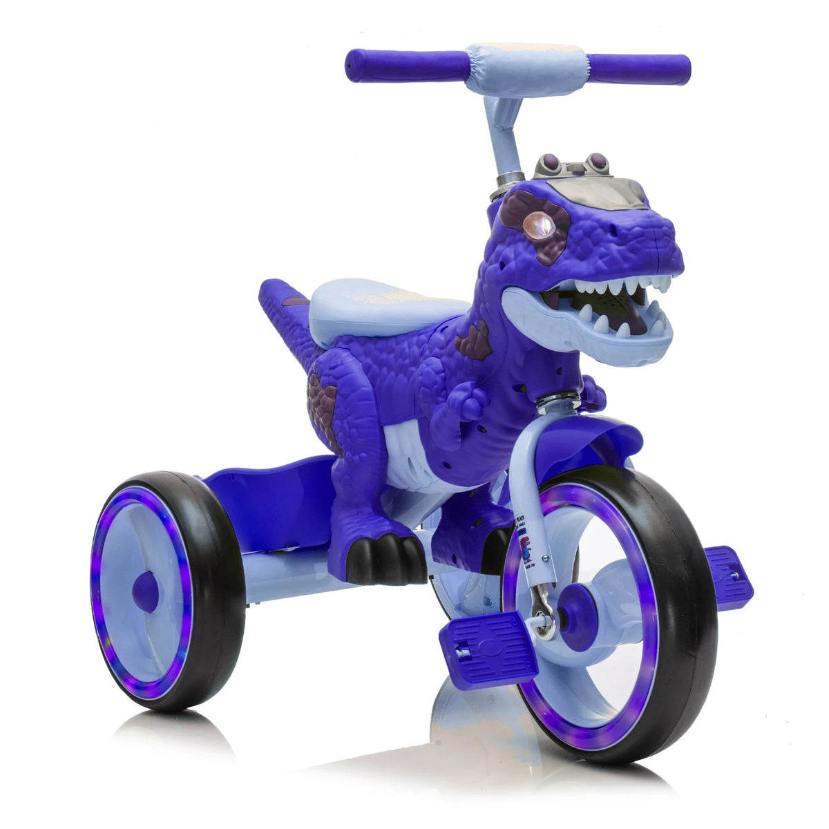 Xuanlur Kids' Dinosaur Tricycle With Flash Wheels, Music And LED Lights - Green