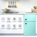 Antarctic Star Compact Mini Refrigerator 3.2 cu ft, Green - F90GR