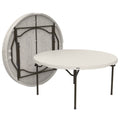 Lifetime 60 Inch Round Commercial Folding Table, Almond - 280435