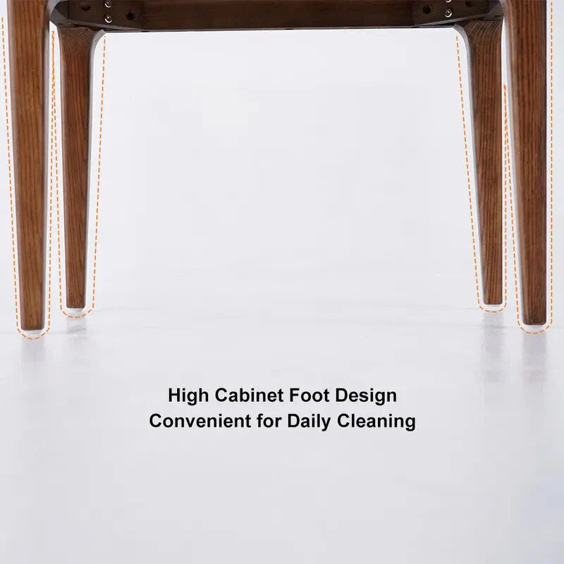 Walnut Ash Wood Chest Cabinet With 3 Drawers, 23.6 x 14.2 x 31.5 in