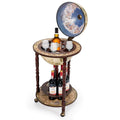 Wooden Globe Liquor Stand, 17in - Italian 16th Century Style