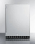 24in Wide Built-In All-Refrigerator With Stainless Steel Cabinet