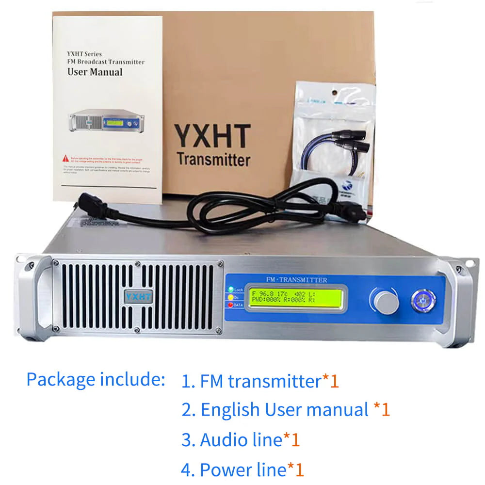 YXHT 1KW Long Range FM Radio Station Church Transmitter - 1000W