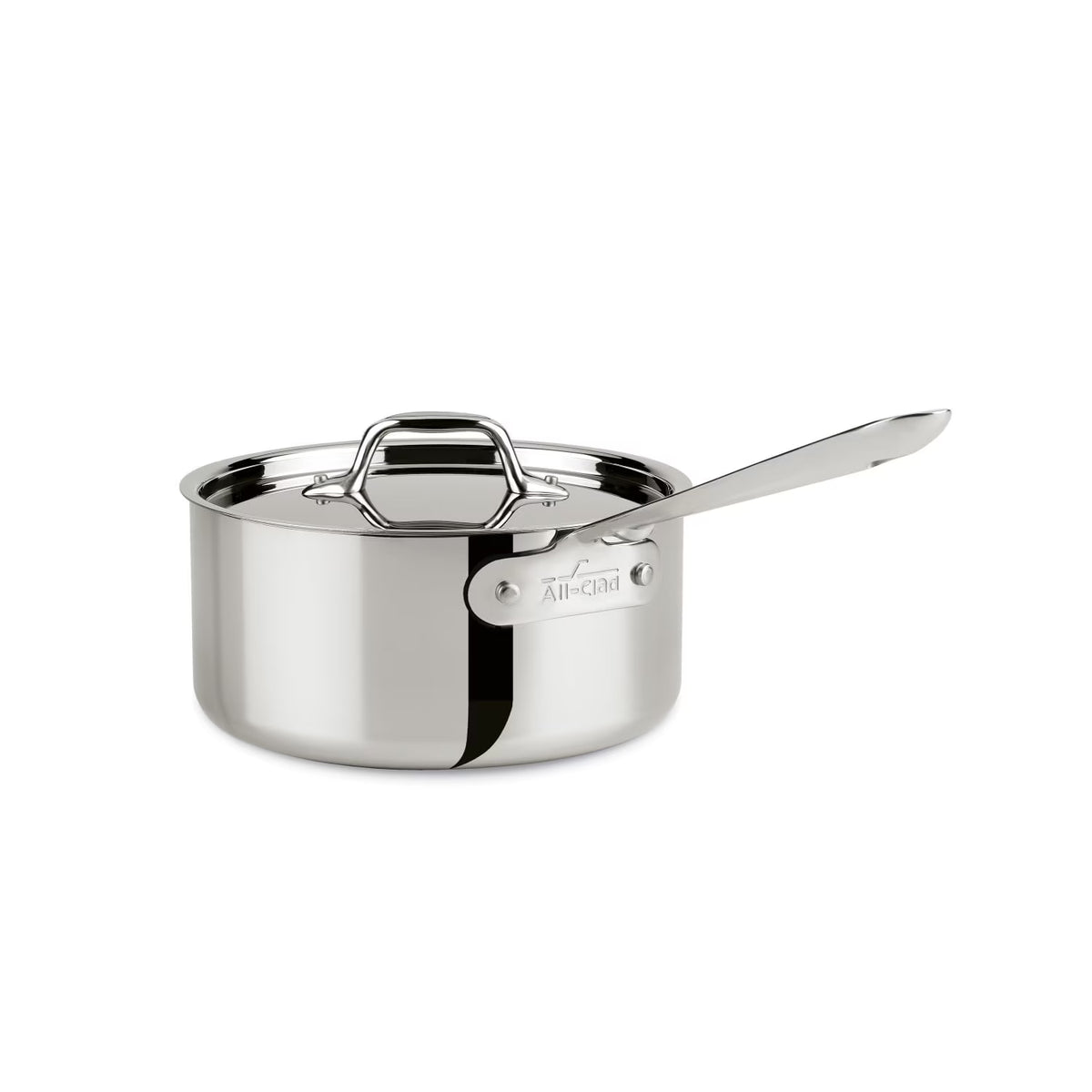 All-Clad D3 Stainless 3-Ply Bonded 3 Quart Saucepan With Lid
