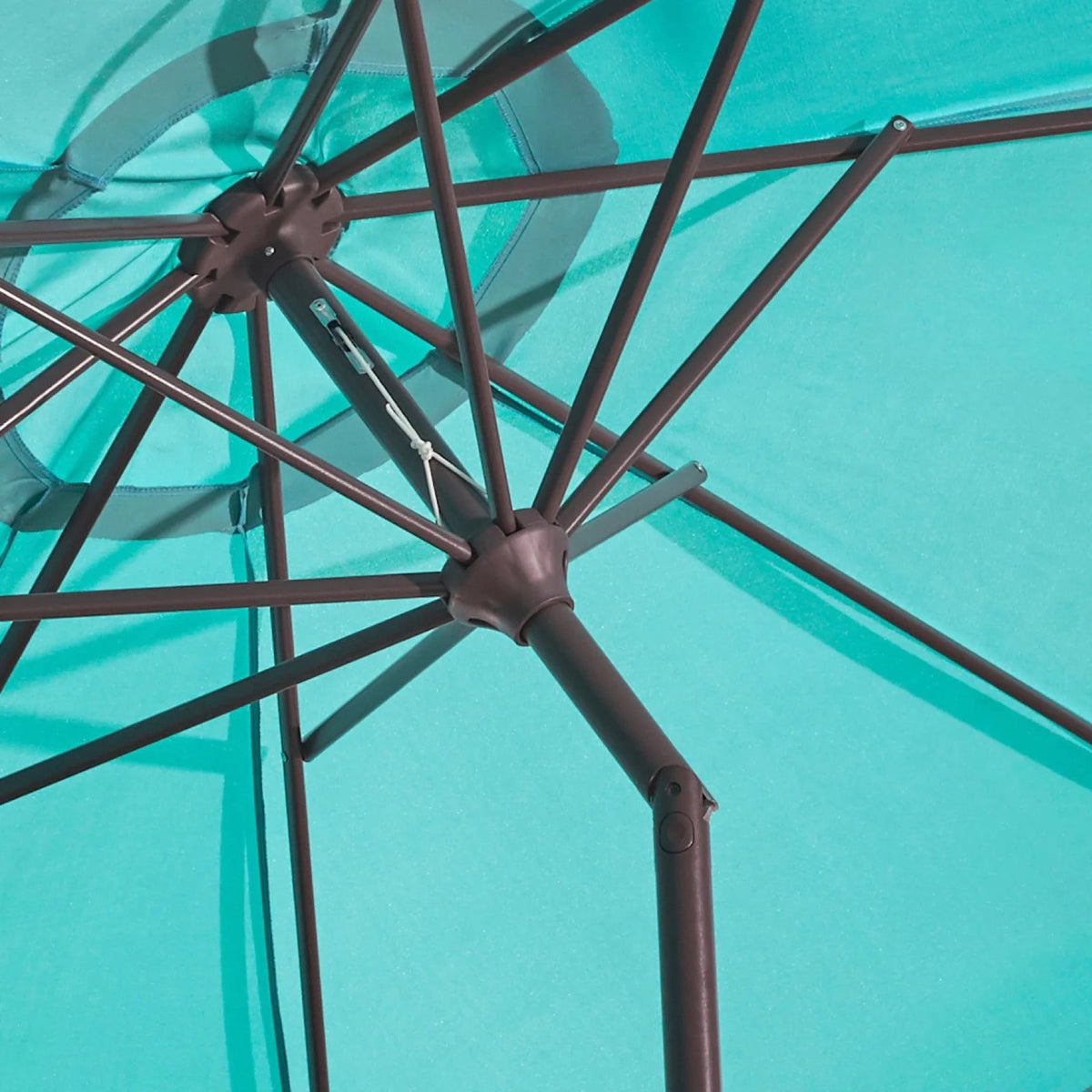 BrylaneHome 9 Ft Tilt-And-Crank Patio Umbrella With 8 Steel Ribs
