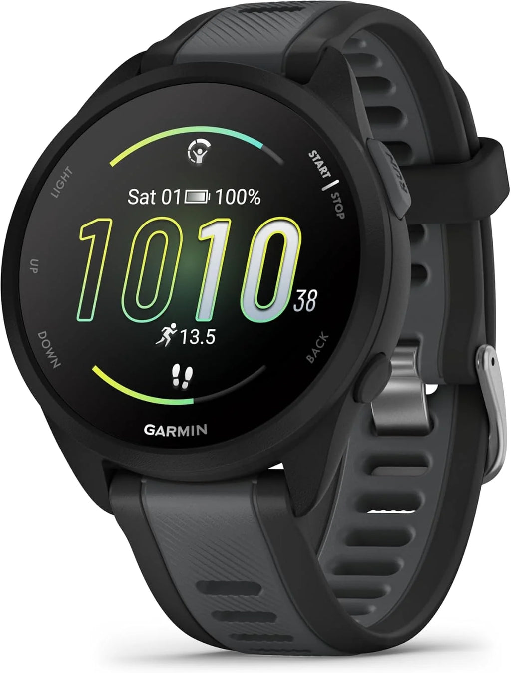 Garmin GPS Running Smartwatch, 43 mm, Music - Forerunner 165 Music