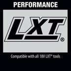 Makita 18V LXT 5.0Ah Battery And Rapid Optimum Charger Starter Pack With XAG04Z Brushless Angle Grinder - BL1850BDC2XAG04