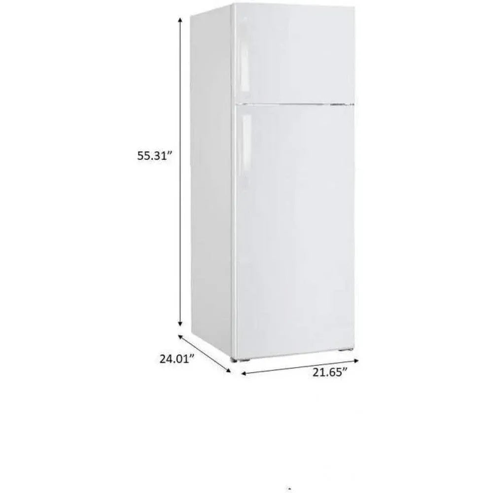 Premium 7.1 Cu. ft. Frost Free Top Freezer Refrigerator - Stainless Steel Look