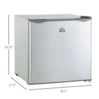 HOMCOM Compact Upright Mini Freezer, 1.1 Cu.Ft, Gray 05