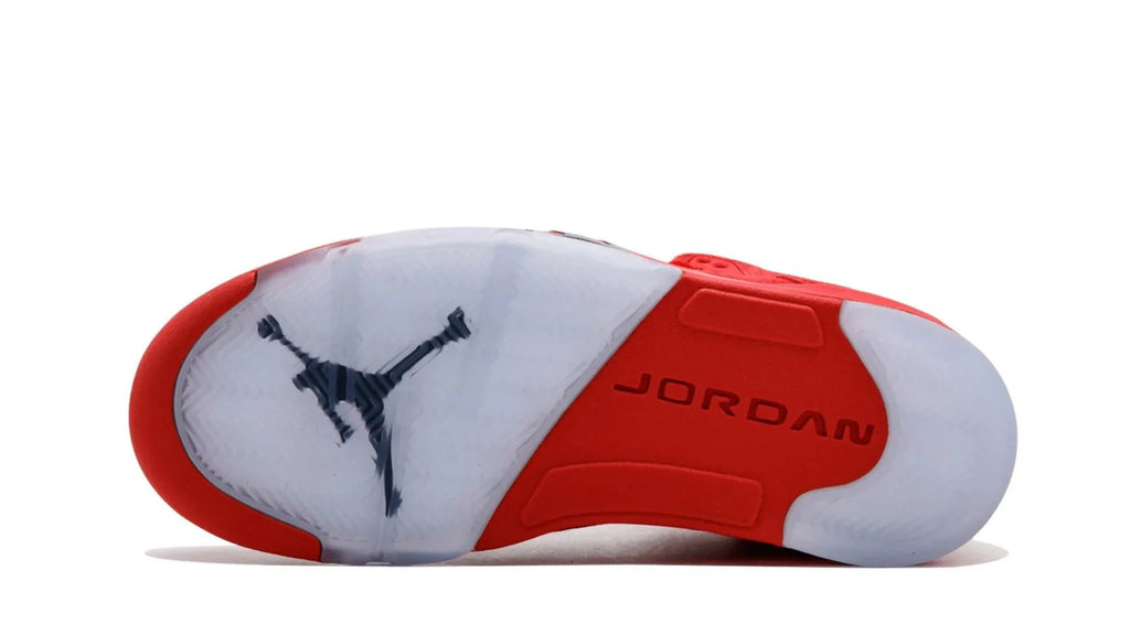 Jordan Brand Air Jordan 5 Retro Red Suede Sneakers