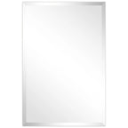 Frameless Beveled Prism Wall Mirror - Clear
