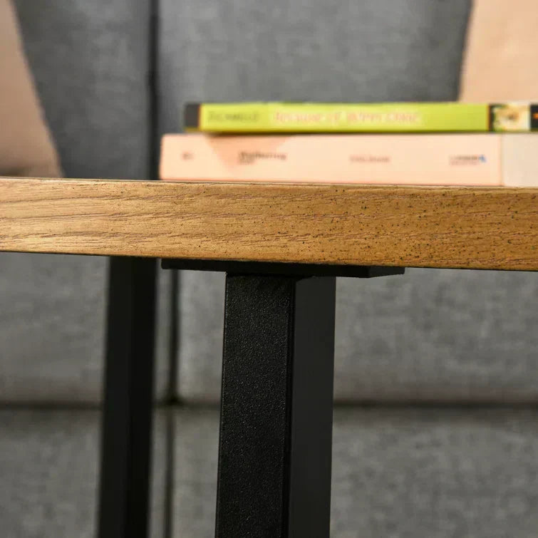 Round Coffee Table With Storage Shelf - 33.5 in