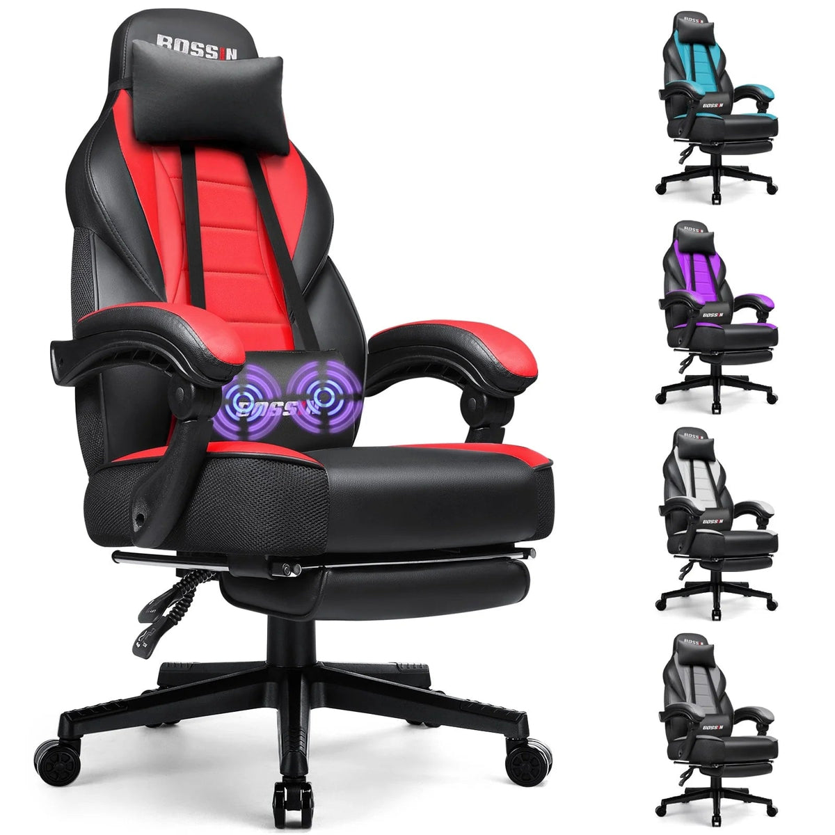 Racing Style Gaming Chair, 300 lbs Big And Tall High Back Computer Chair