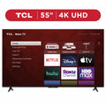 TCL 55 inch 4K UHD HDR Roku Smart TV With 4 HDMI Inputs - 4-Series