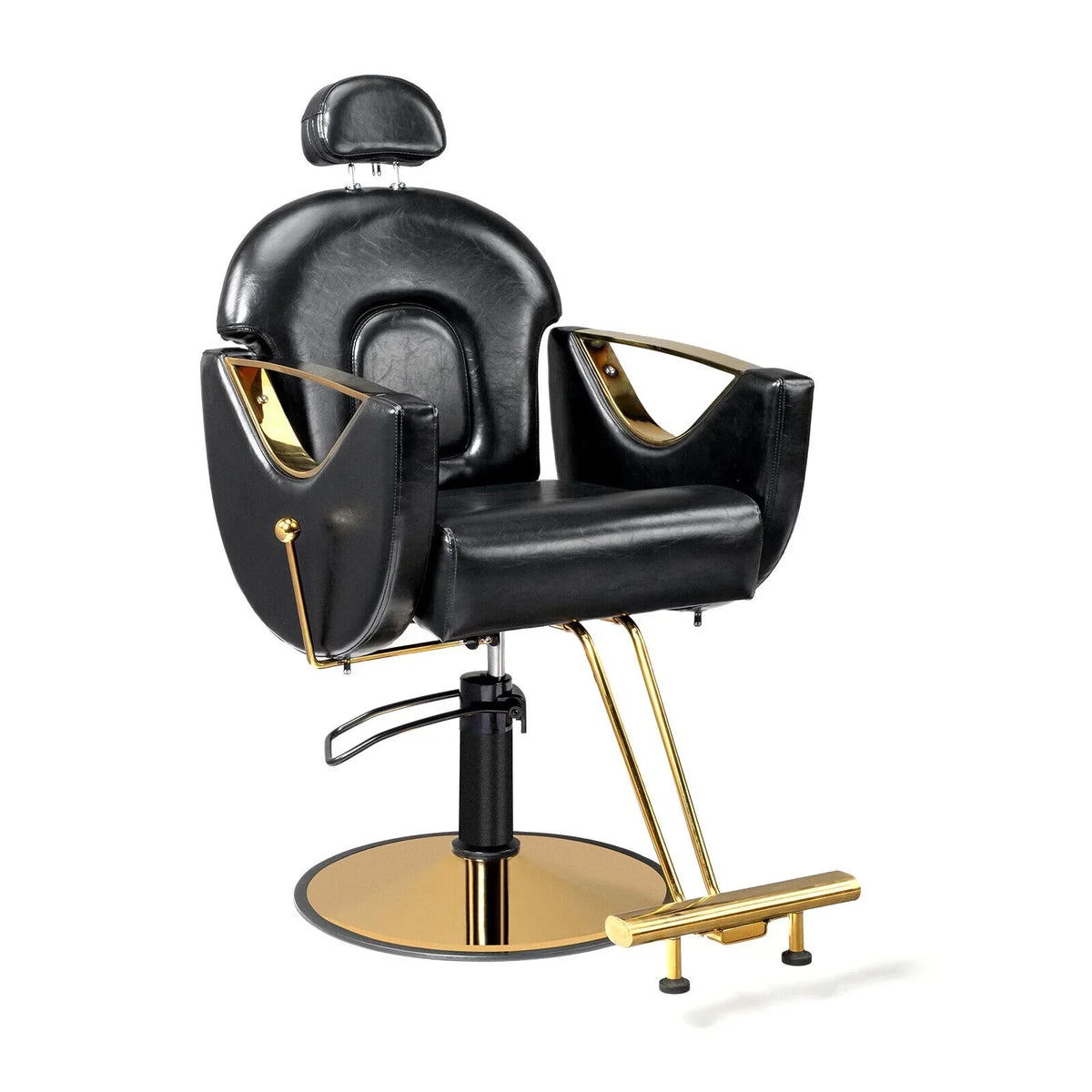 OmySalon Reclining Salon Chair With Footrest And 330 lbs Capacity