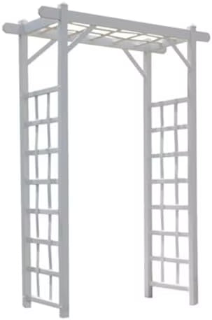 Dura-Trel PVC Garden Arbor, Elmwood, Mocha, 57in x 85in