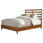 Home Square 4-Piece Set With Small TV Console, Full Wood Bed And Large Nightstand