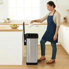 20 Gallon Stainless Steel Step Trash Can With Odor Control