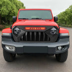 AMERICAN MODIFIED Demon Grille With Red Lights For 18-21 Wrangler/Gladiator