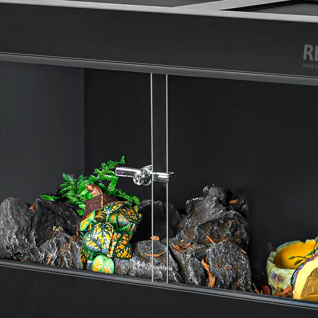 REPTIZOO 40 Gallon PVC Reptile Enclosure, 36x18x18, With Glass Sliding Door