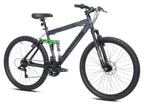 Genesis V2100 Men's Dual Suspension Mountain Bike, 26in, Slate Gray