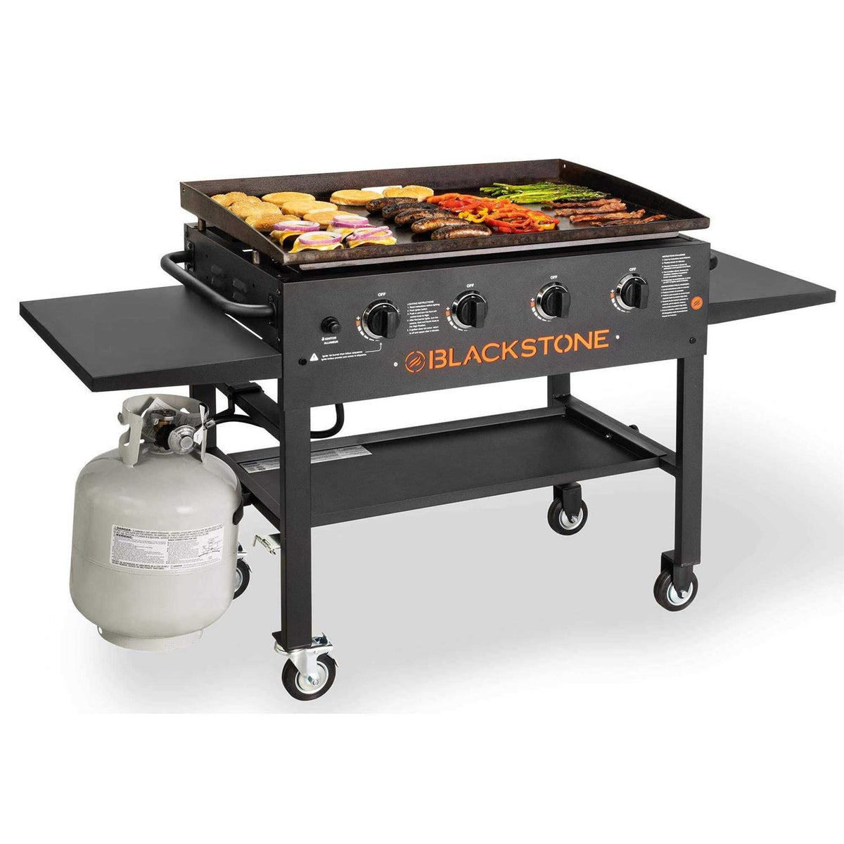Blackstone 36 Inch 4-Burner Propane Flat Top Griddle Cooking Station - 1554