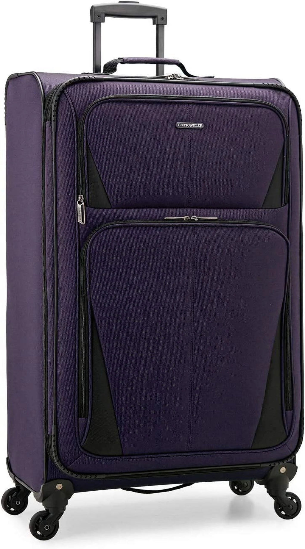 U.S. Traveler Expandable Softside Luggage, Navy, 31in Checked Large - Aviron Bay