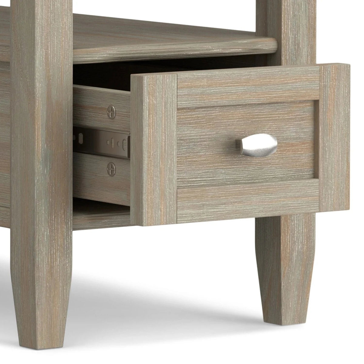 Solid Wood Narrow Side Table, 14 in Wide, 24 in D x 14 in W x 20 in H