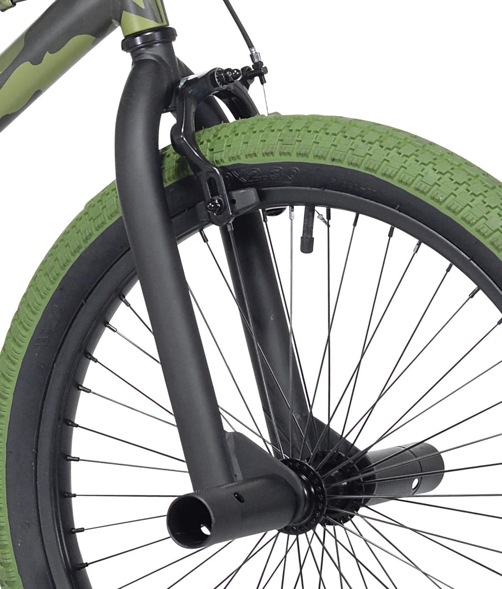 Kent BMX Kids Bicycle 20in Green Camouflage - Incognito