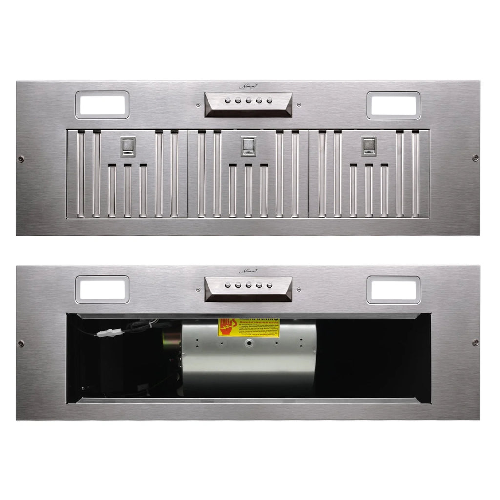 Akicon Ducted Range Hood Insert, Stainless Steel, 3-Speed 600 CFM, 36in Cold