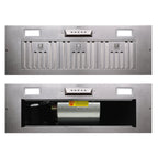 Akicon Ducted Range Hood Insert, Stainless Steel, 3-Speed 600 CFM, 36in Cold