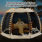 Alvantor Screen House Camping Instant Canopy 12 ft x 12 ft - Beige