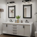 Rectangular Wall Mirror With Wood Frame, 18 x 26 in, 22 x 30 in, 24 x 36 in, or 40 x 26 in - Multiple Sizes