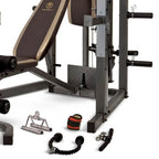 Marcy Full Body Home Exercise Gym, Gray/Brown, 98 x 59 x 82 Inches