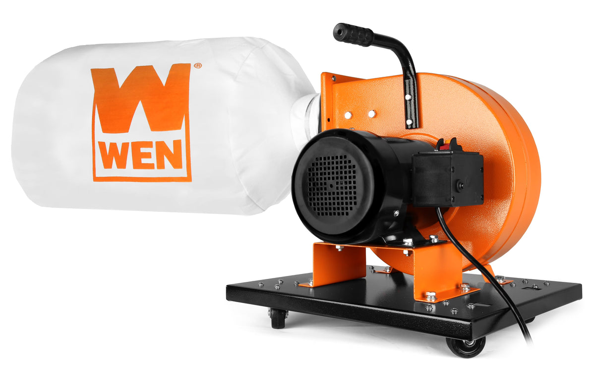 WEN Rolling Dust Collector With 7.4-Amp Induction Motor, 15-Gallon Bag