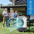 45L 3-in-1 Evaporative Air Cooler, Gray - 26.5 x 16 x 40 inch
