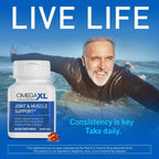 OmegaXL Green-Lipped Mussel Oil Supplement - 60 Softgels