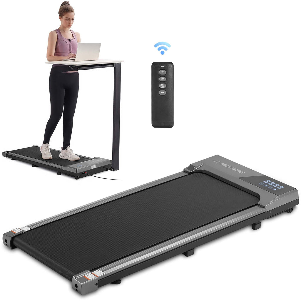 MaxKare Under Desk Treadmill Walking Pad, 2.25HP, 0.6-3.8MPH, 265 lbs Capacity