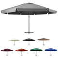 vidaXL Garden Parasol, Azure Blue Polyester With PA Coating, 196.9in x 118.1in