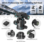 71in Foldable Aluminum Camera Tripod And Monopod