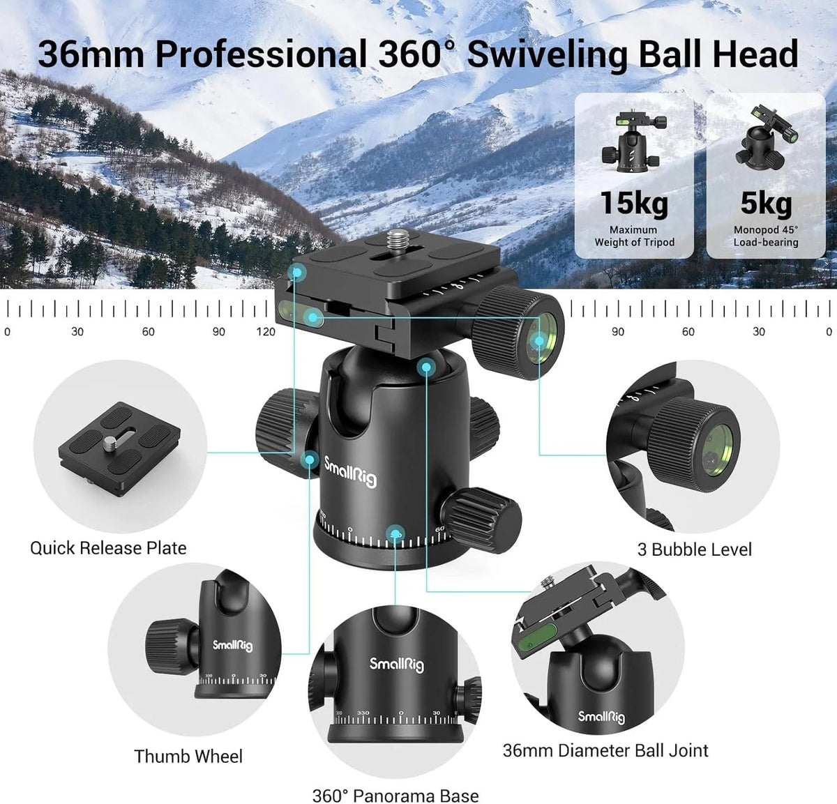 71in Foldable Aluminum Camera Tripod And Monopod