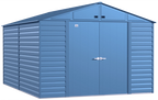 Arrow Select Steel Storage Shed, 10x14, Blue Grey