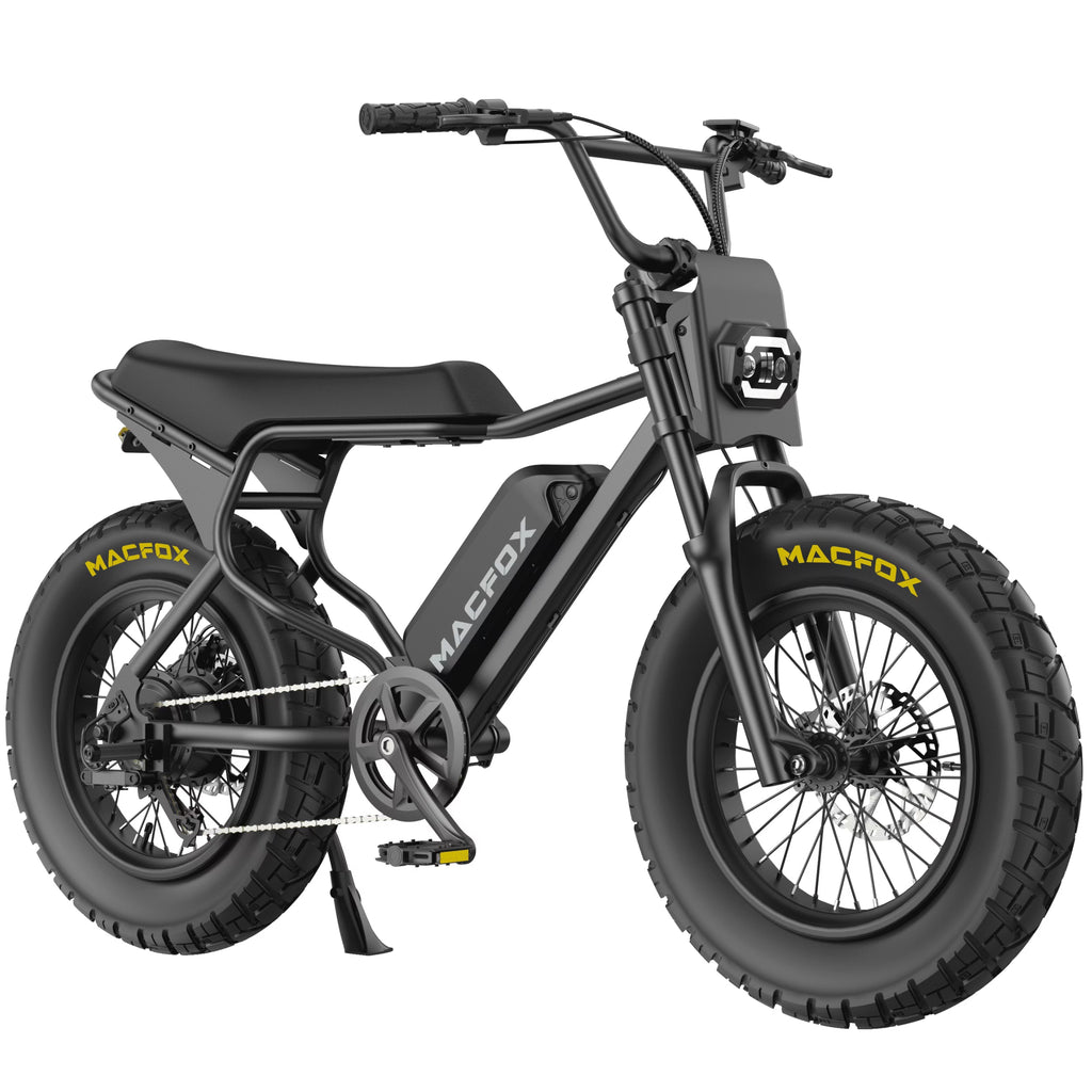 MACFOX Adult Electric Bike, 750W, 25 MPH, 48V 13Ah Removable Battery, 35-Mile Range, 20x4.5in Front And 20x5.0in Rear Tires - X7
