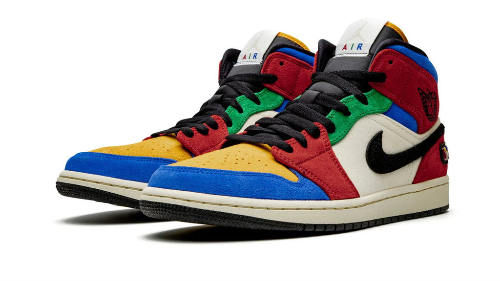 Jordan Brand Air Jordan 1 Mid Blue The Great Fearless Sneakers