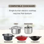 ChefWave Portable Induction Cooktop, 1800W, 10in Fry Pan