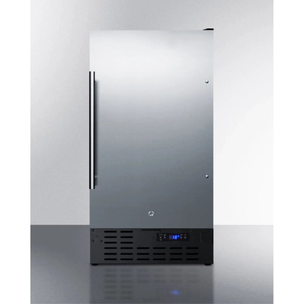 ADA-Compliant 18 inch Wide Frost-Free Freezer, Stainless Steel - Built-In Or Freestanding